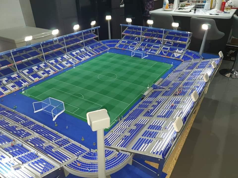 The beautiful Leicester City King Power stadium in Subbuteo | Subbuteo