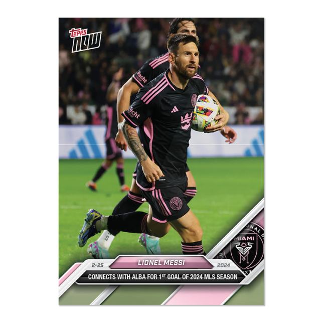 The Messi Topps Now card